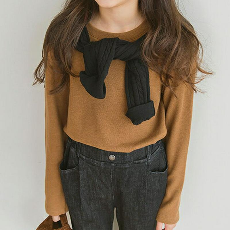 【キッズ10%OFF】ソフトタッチTシャツ・p007046 キッズ【3~8才】【tops】【トップス Tシャツ 長袖 ロンT ソ