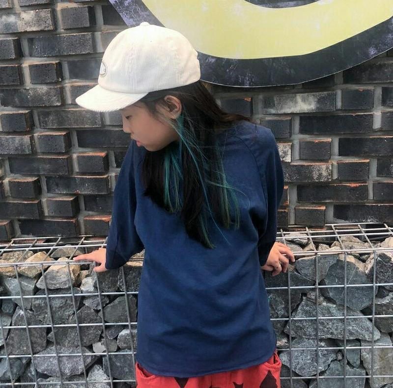 【キッズ10%OFF】カットオフラグランTシャツ・u06291 キッズ【3~8才】【tops】【トップス Tシャツ ラグラン カ
