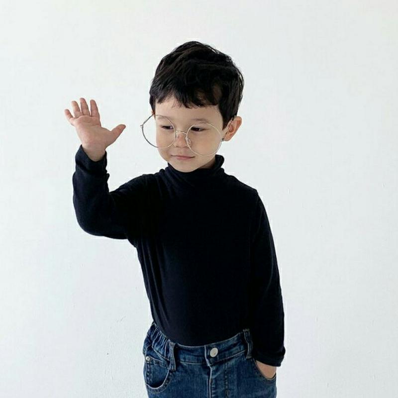 【キッズ10%OFF】タートルネックTシャツ・u07030 キッズ【3~8才】【tops】【トップス Tシャツ 長袖 ロンT 単