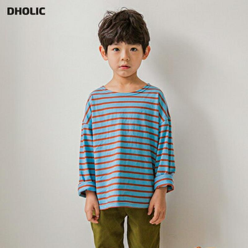 【キッズ10%OFF】カラーボーダーTシャツ・u06569 キッズ【3~8才】【tops】【トップス Tシャツ 長袖 ロンT ボ