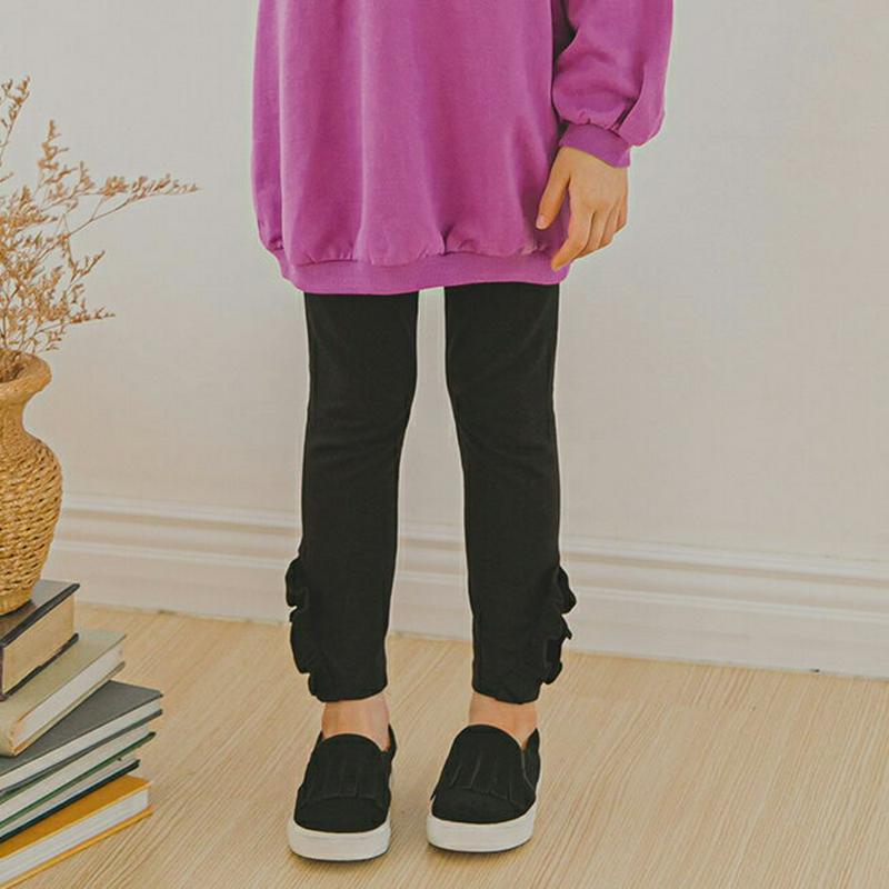 【キッズ30%OFF】フリルレギンス・p006651 キッズ【3~8才】【pt】【レギンス パンツ ズボン ボトムス フリル フリルレギンス 単色 シンプル 可愛い かわいい 女の子 春 秋 韓国 韓国子供服 子供 こども 子供服 こども服】【KIDS】