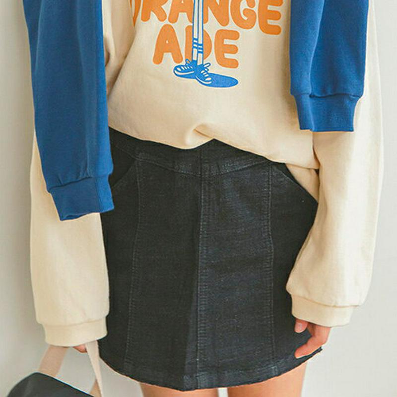 【キッズ10%OFF】ブラックデニムミニスカート・p007051 キッズ【3~8才】【sk】【スカート ミニスカート ミニ ショ