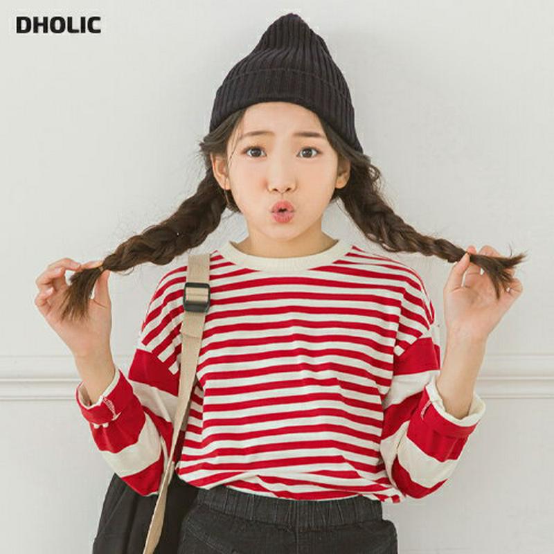 【キッズ10%OFF】ダブルボーダーTシャツ・p007043 キッズ【3~8才】【tops】【トップス Tシャツ オーダー　柄 