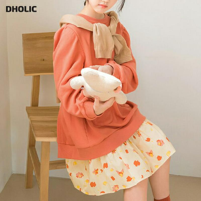 【キッズ10%OFF】花柄コンビポケットワンピース・p007019 キッズ【3~8才】【ops】【ワンピース ミディ丈 ミディワ