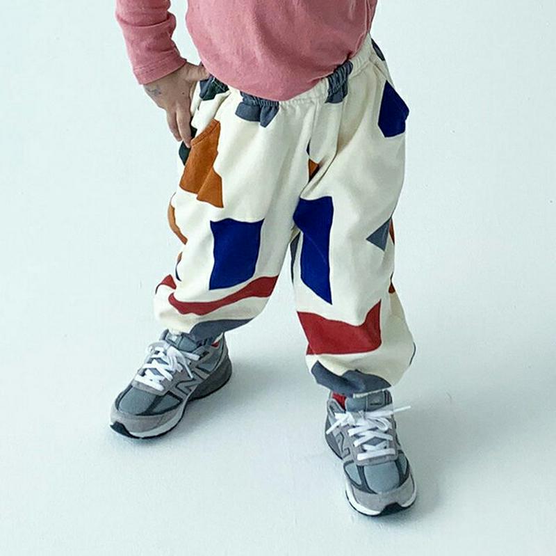 【キッズ10%OFF】カラフルパターンパンツ・u07023 キッズ【3~8才】【pt】【パンツ ズボン ロングパンツ 長ズボン 