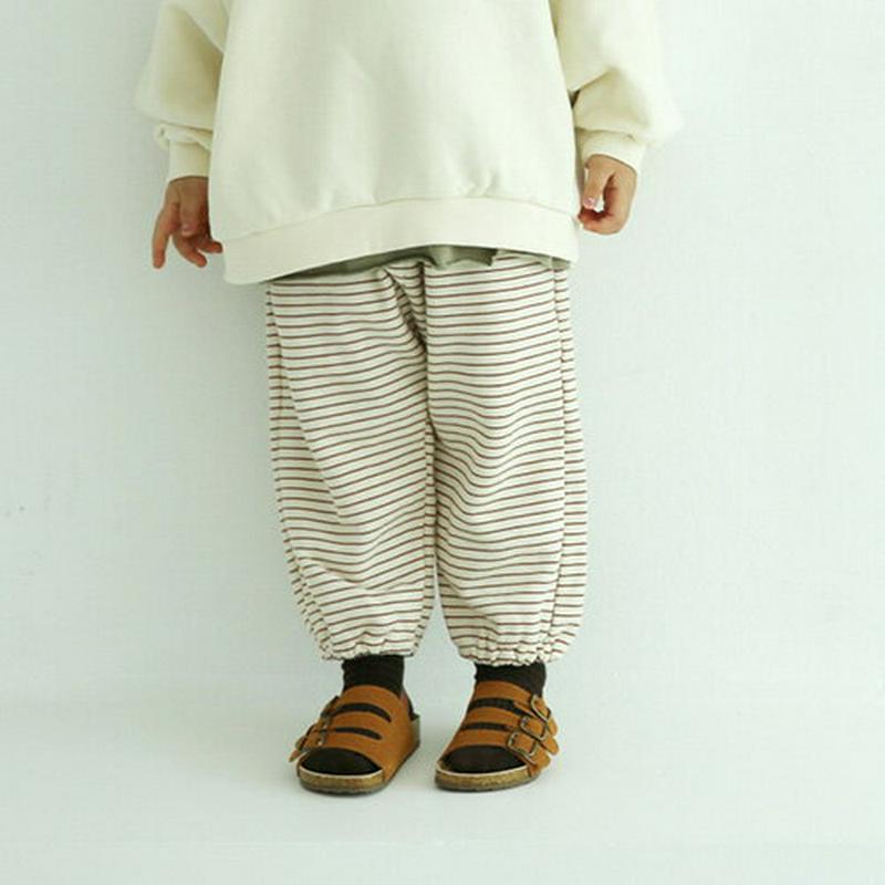 【キッズ10%OFF】ピンボーダーパンツ・u06876 キッズ【3~8才】【pt】【パンツ ズボン ロングパンツ　長ズボン　ボー