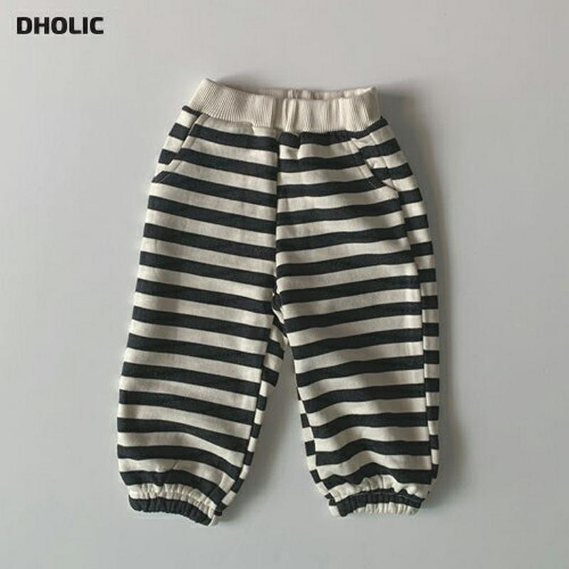 【キッズ10%OFF】ボーダースウェットパンツ・u06962 キッズ【3~8才】【pt】【パンツ ズボン 長ズボン ロングパンツ