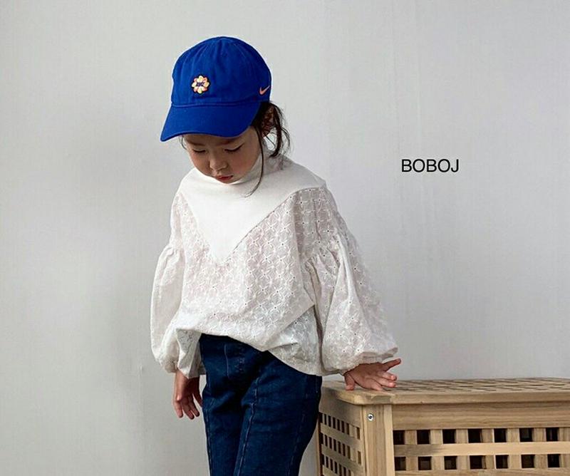 【キッズ10%OFF】リブレースコントラストブラウス u07223 キッズ 【3~8才】【bl】【韓国 ファッション トップス 