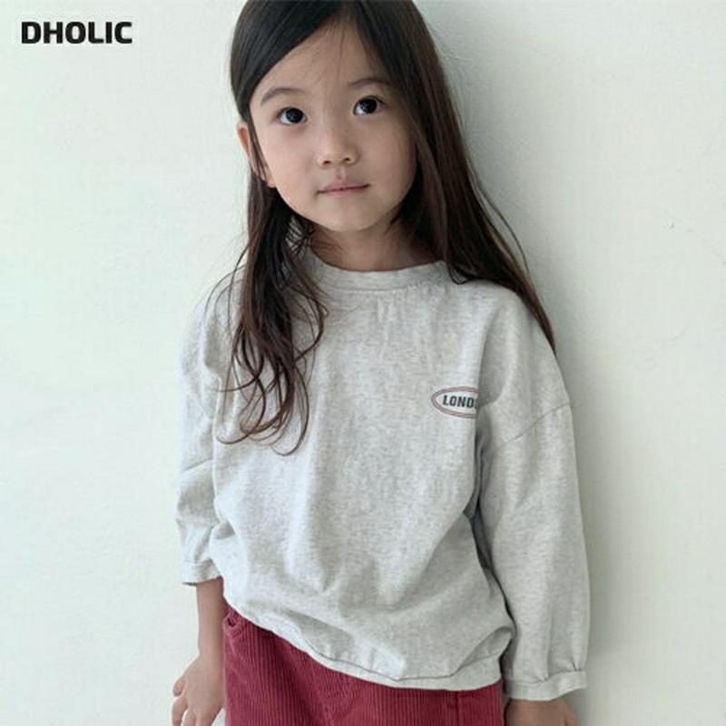 【キッズ10%OFF】LONDONミニロゴTシャツ u07227 キッズ 【3~8才】【tops】【韓国 ファッション トップス