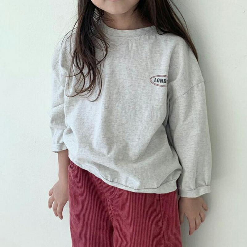 【キッズ10%OFF】LONDONミニロゴTシャツ u07227 キッズ 【3~8才】【tops】【韓国 ファッション トップス