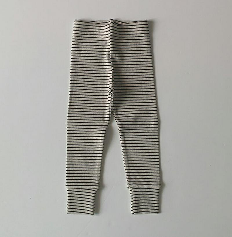 【キッズ10%OFF】ボーダーレギンス・u06852 キッズ【3~8才】【pt】【レギンス パンツ ズボン ボトムス ボーダー 