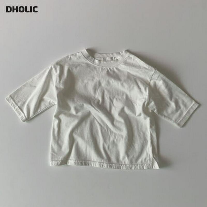 【キッズ10%OFF】コットン長袖Tシャツ・u06802 キッズ【3~8才】【tops】【トップス Tシャツ 長袖 ロンT 無地