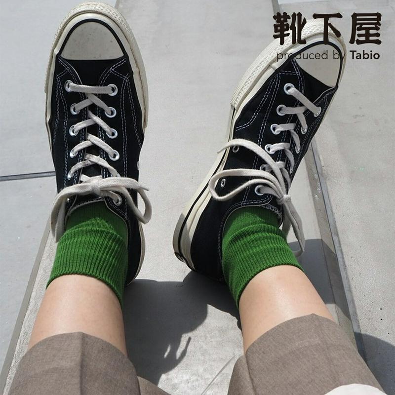 【あす楽】【公式 靴下屋】 【WEB限定】リブベタショートソックス / 靴下 タビオ Tabio くつ下 ショート レディース 推し活 推しカラー 日本製