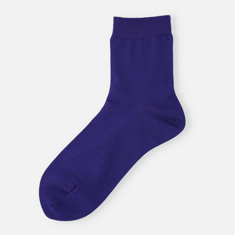 【公式 Tabio】 【定番】薄手であたたかい 高級ウール無地ショートソックス / 靴下屋 靴下 タビオ くつ下 ショート レディース 日本製 2401de2