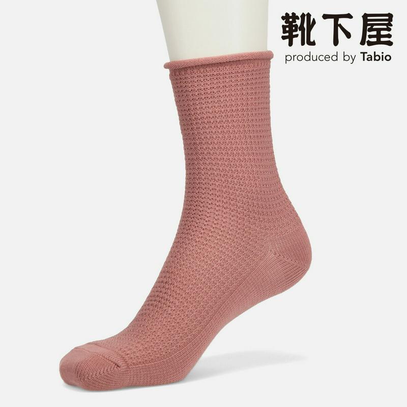 【あす楽】【靴下屋】 ゴムなしくるくるサーマル風ショートソックス / 靴下 タビオ Tabio くつ下 ショート レディース 日