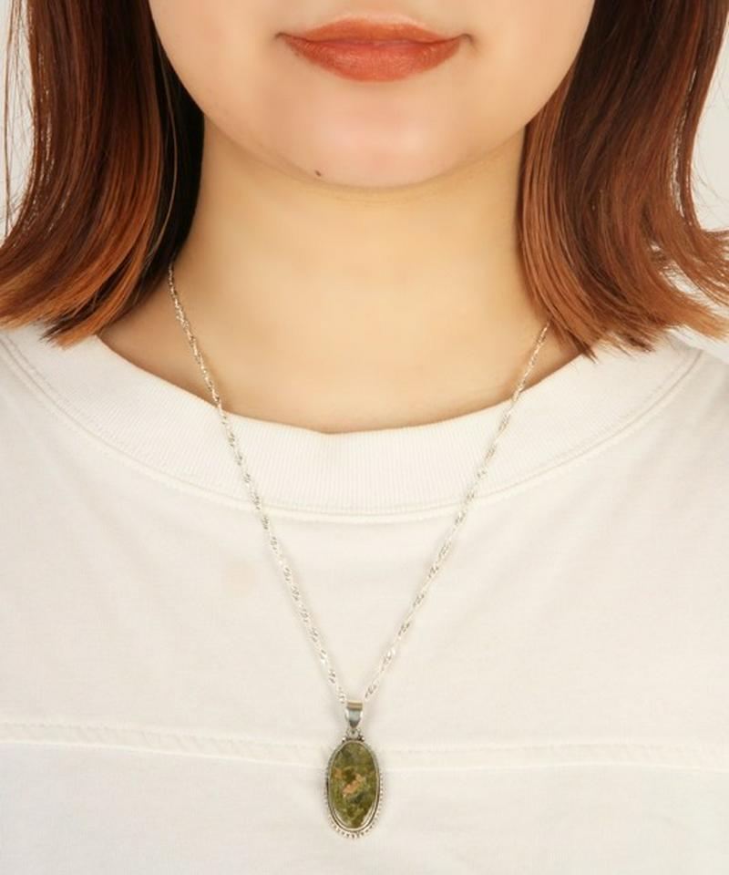 【秋カラーセットアクセサリー】ユナカイトネックレス