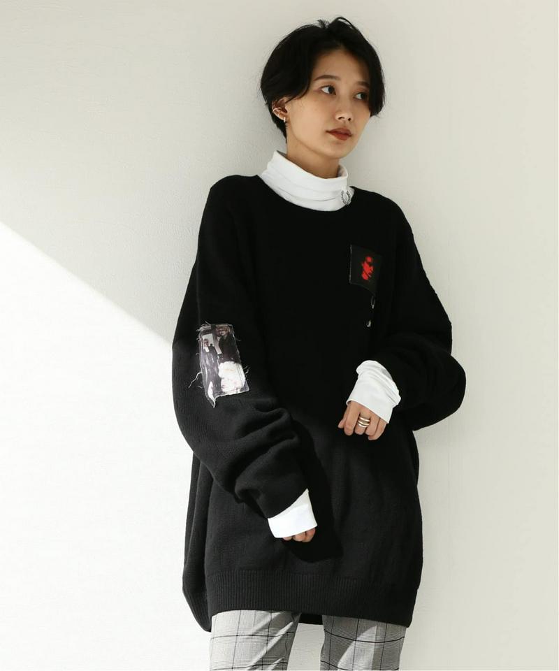 【 RAF SIMONSｘFRED PERRY 】OVER SIZED PRINTET：プルオーバー（JOURNAL STAND