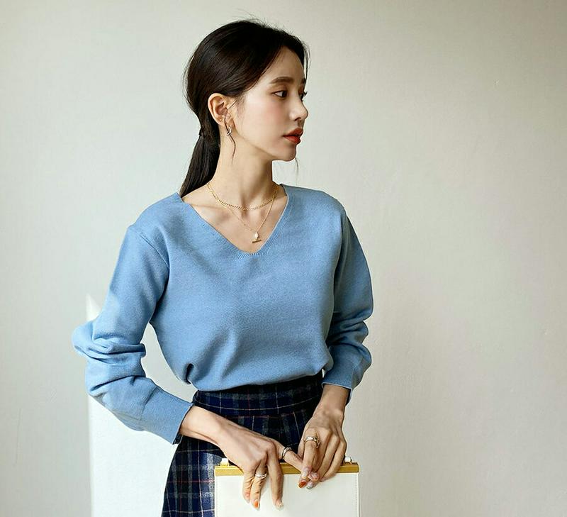 【新作10%OFF】2WAYボタンニット・全3色・b56003 レディース【tops】【韓国 ファッション トップス ニット ニ