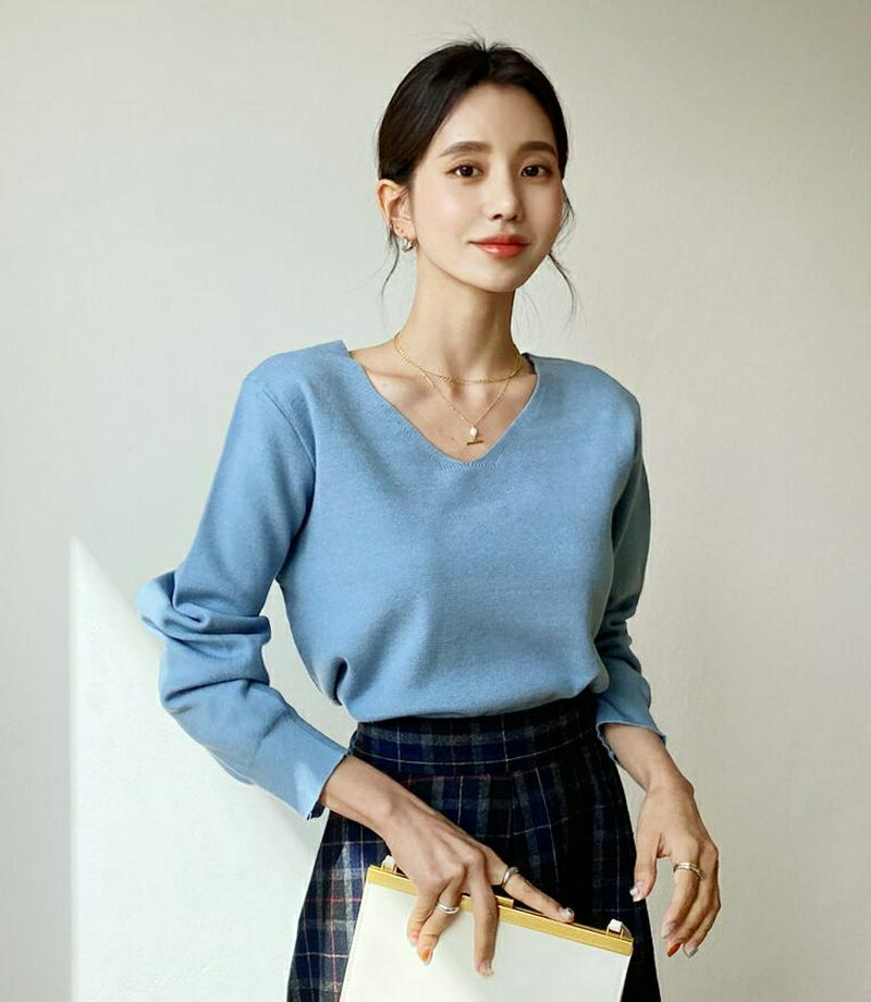 【新作10%OFF】2WAYボタンニット・全3色・b56003 レディース【tops】【韓国 ファッション トップス ニット ニ
