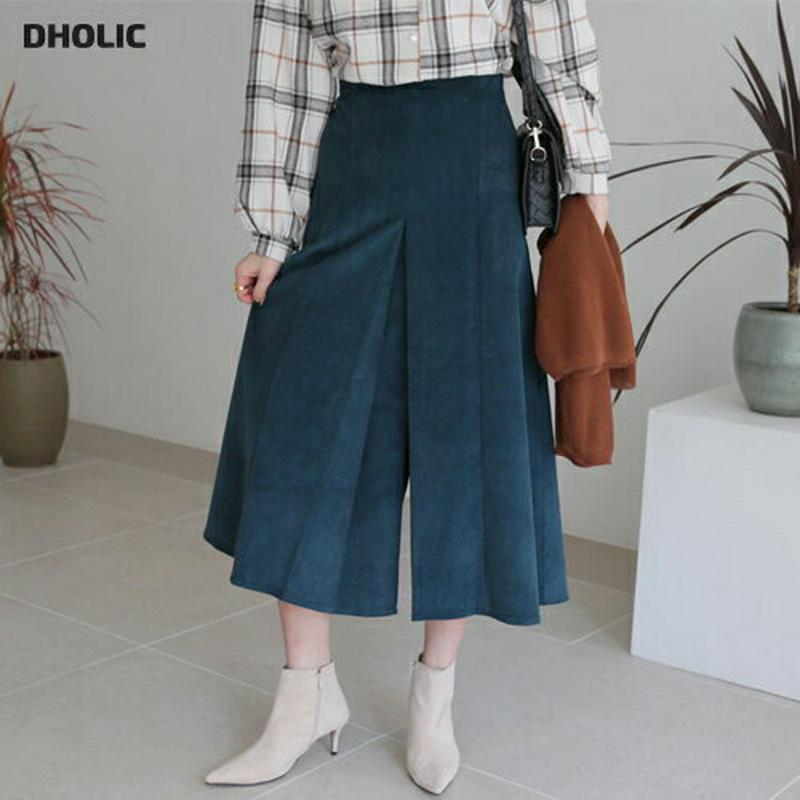 【新作10%OFF】コーデュロイスリットスカート・全4色・b64563 レディース【sk】【韓国 ファッション ボトムス スカー