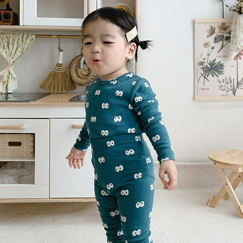 【キッズ10%OFF】アイプリントルームウェア上下SET・u06851 キッズ【3~8才】【uw】【ルームウェア 部屋着 パジャ