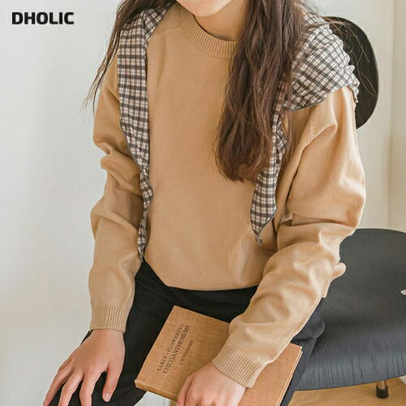 【キッズ10%OFF】ラグランニット・p007444 キッズ【3~8才】【tops】【トップス ニット ニットトップス 長袖 ラ