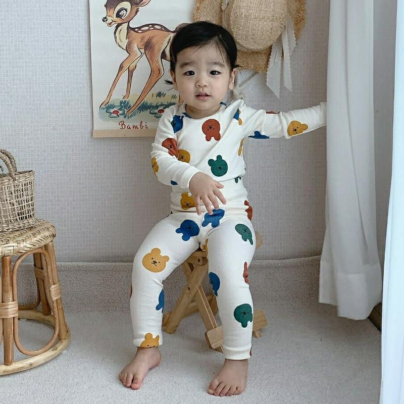 【キッズ10%OFF】ラビットルームウェア上下SET・u06857 キッズ【3~8才】【uw】【パジャマ ルームウェア 部屋着 