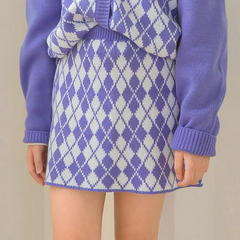 【キッズ10%OFF】アーガイルミニスカート・p007442 キッズ【3~8才】【sk】【スカート ミニスカート ミニ ショート