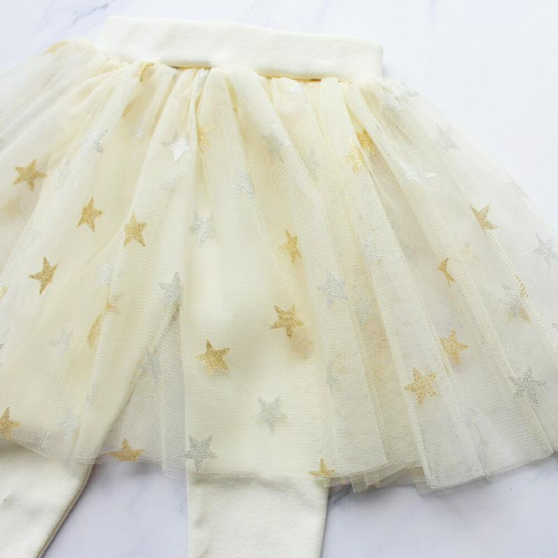 レギンススターチュールスカート・p007425 キッズ【3~8才】【pt】【レギンススカート レギンス スカート チュール 星 柄 可愛い かわいい ガーリー 女の子 春 秋 韓国 韓国子供服 子供 こども 子供服 こども服】【KIDS】