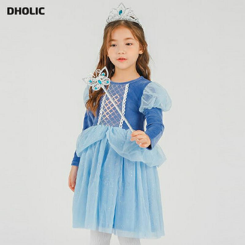 【送料無料】アクセSETチュールワンピース・p005617 キッズ【3~8才】【ops】【ワンピース ミニワンピース ショート 長袖 チュール 可愛い かわいい ガーリー 女の子 春 秋 韓国 韓国子供服 子供 こども 子供服 こども服】【KIDS】