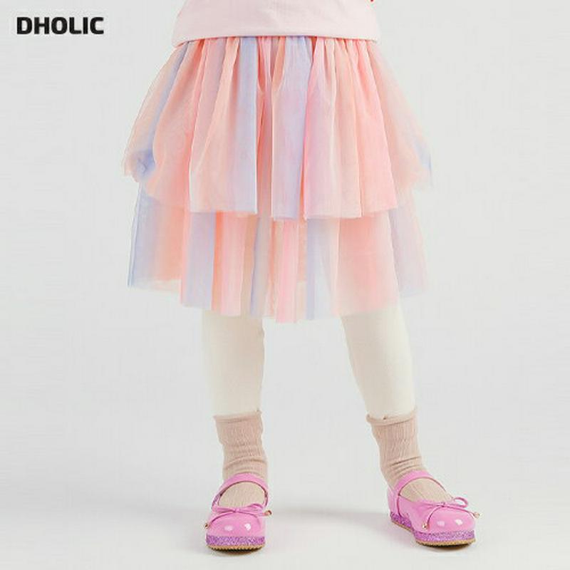 カラフルティアードスカートレギンス・p007540 キッズ【3~8才】【pt】【スカートレギンス スカート レギンス カラフル ティアード チュール パステル 可愛い かわいい 女の子 春 秋 韓国 韓国子供服 子供 こども 子供服 こども服】【KIDS】
