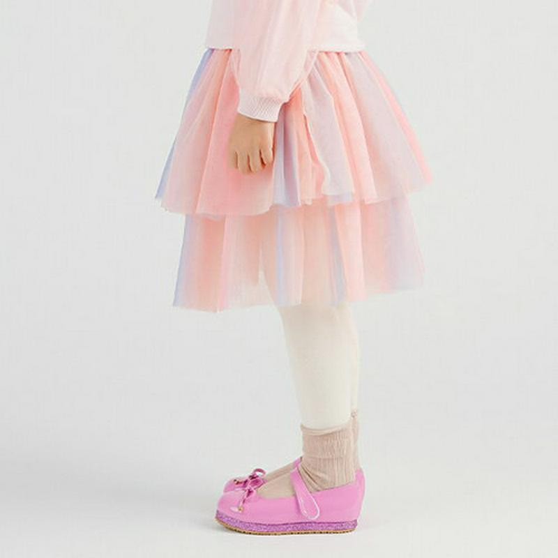 カラフルティアードスカートレギンス・p007540 キッズ【3~8才】【pt】【スカートレギンス スカート レギンス カラフル ティアード チュール パステル 可愛い かわいい 女の子 春 秋 韓国 韓国子供服 子供 こども 子供服 こども服】【KIDS】