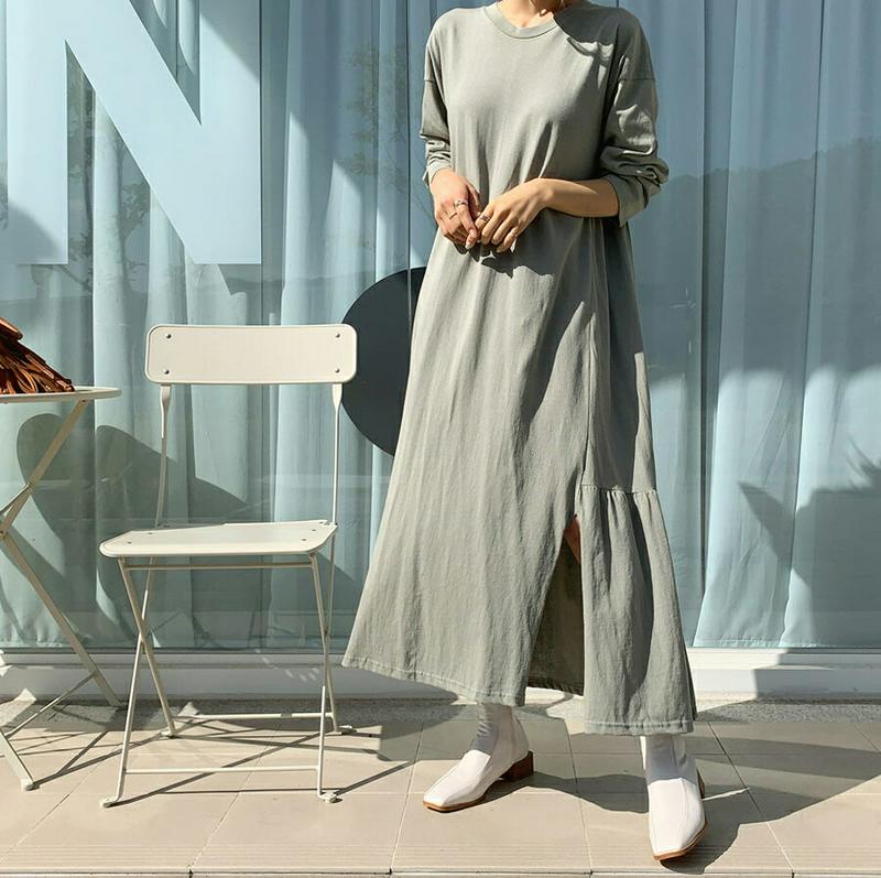 バックティアードワンピース・全4色・b64305 レディース【ops】【韓国 ファッション ワンピース ロングワンピース ティア