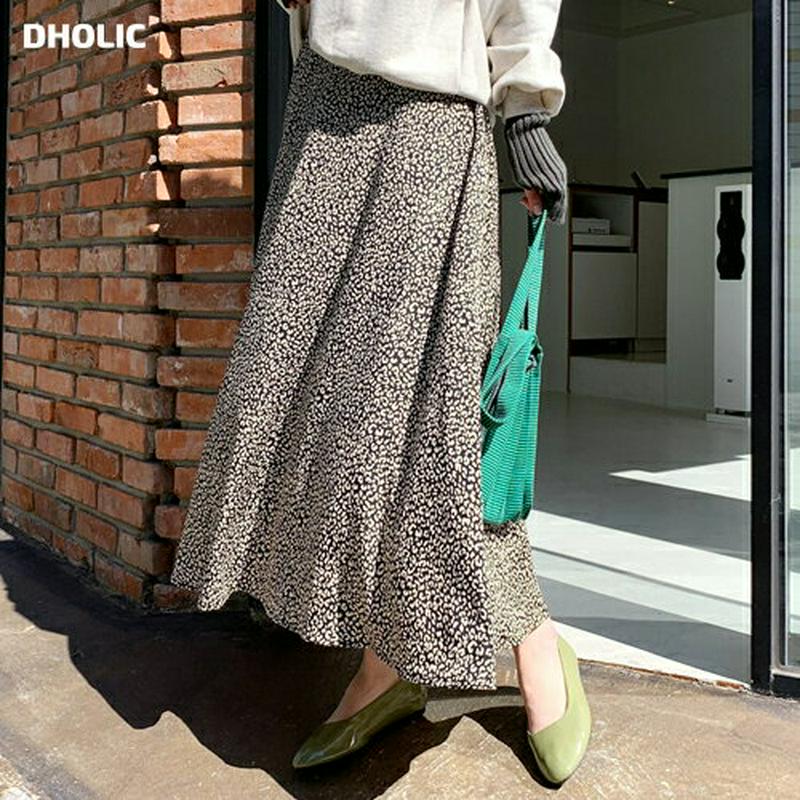 【新作10%OFF】レオパードAラインスカート・全3色・b61260 レディース【sk】【韓国 ファッション ボトムス スカート