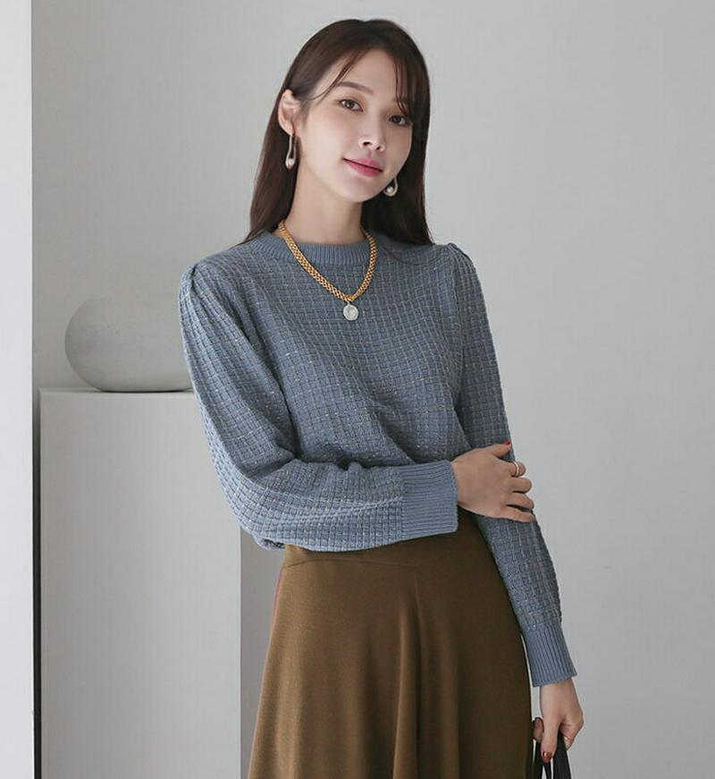 【新作10%OFF】グリッターテクスチャーニット・全4色・t64541 レディース【tops】【韓国 ファッション トップス ニ