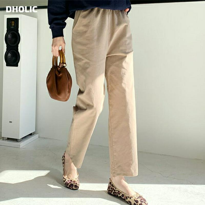 【新作10%OFF】ウエストゴムパンツ・全3色・t61328 レディース【pt】【韓国 ファッション ボトムス ズボン パンツ 