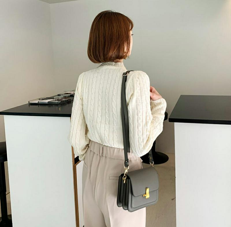 【新作10%OFF】ラウンドネックツイストニット・全4色・t61309 レディース【tops】【韓国 ファッション トップス ニ
