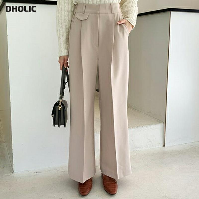 【新作10%OFF】フラップタックワイドパンツ・全3色・t61329 レディース【pt】【韓国 ファッション ボトムス ズボン 