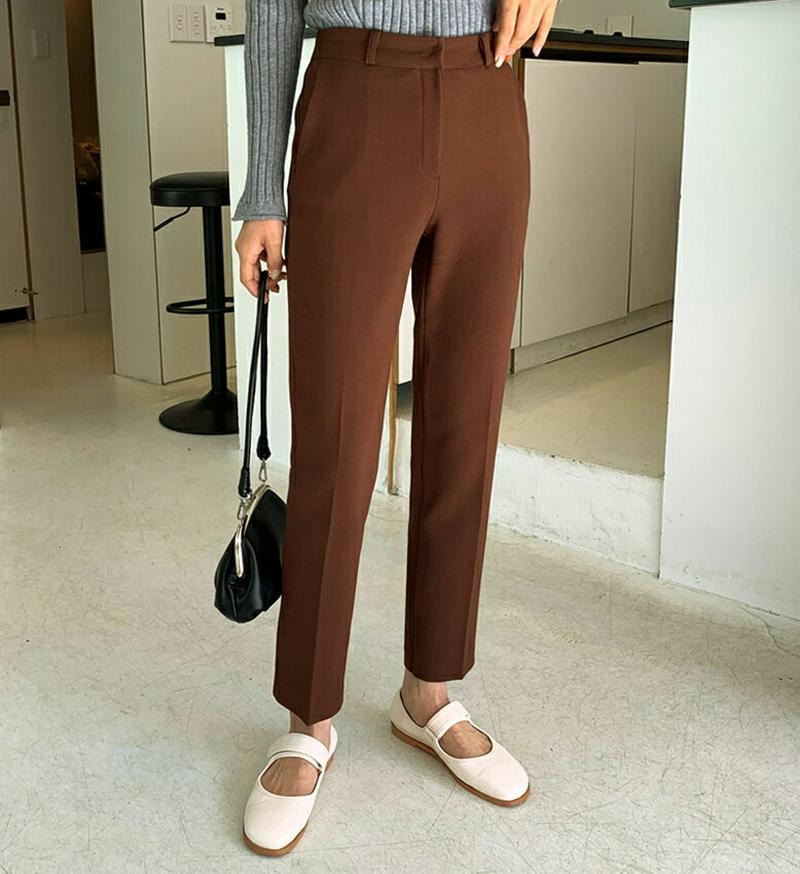 【新作10%OFF】スリムスラックスパンツ・全5色・t61327 レディース【pt】【韓国 ファッション ボトムス ズボン パン