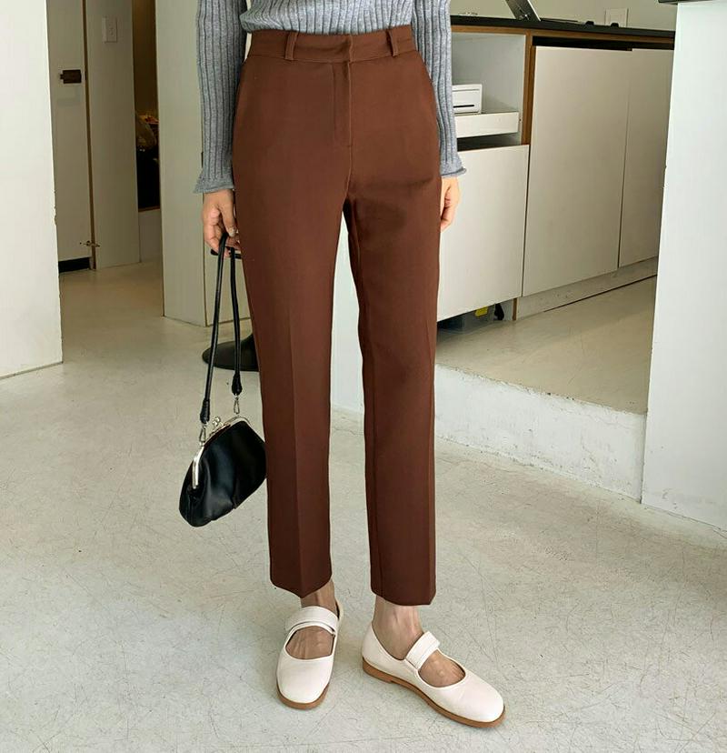 【新作10%OFF】スリムスラックスパンツ・全5色・t61327 レディース【pt】【韓国 ファッション ボトムス ズボン パン