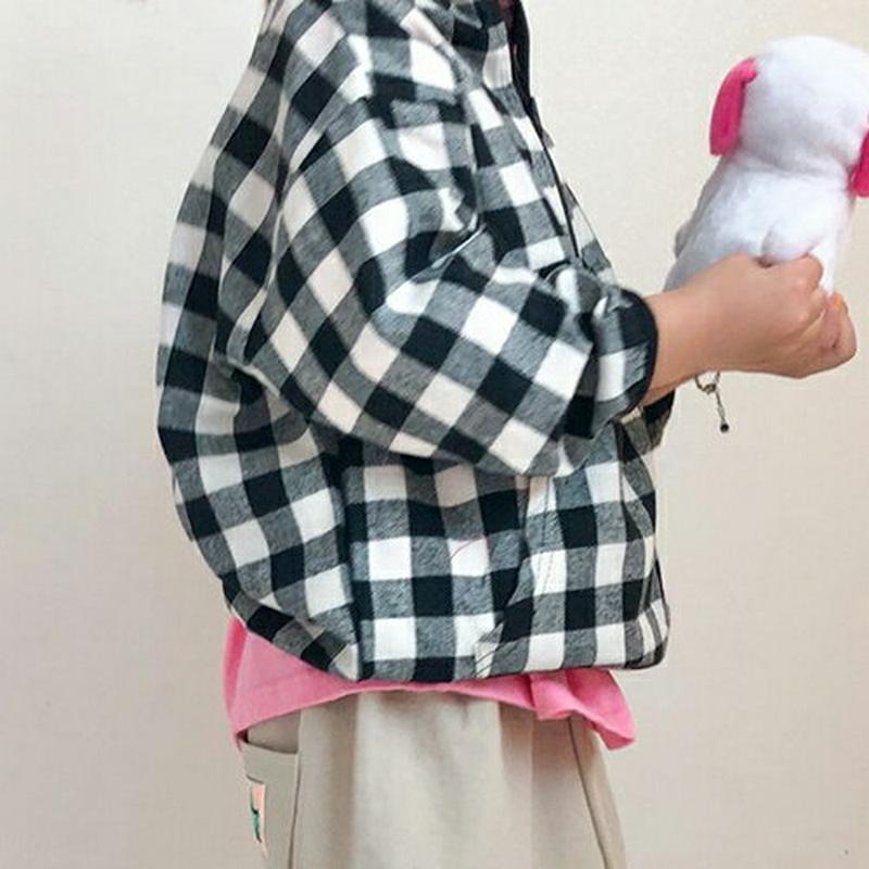 【キッズ10%OFF】チェックハーフジップTシャツ・u07447 キッズ【3~8才】【tops】【トップス Tシャツ 長袖 チェ