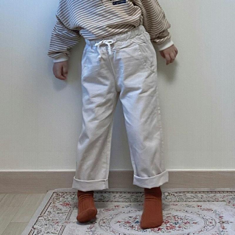 【キッズ10%OFF】ドロストパンツ・u07477 キッズ【3~8才】【pt】【パンツ ズボン ロングパンツ 長ズボン ドロスト