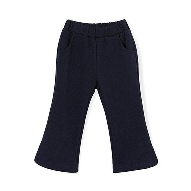 スリットブーツカットパンツ・p007502 キッズ【3~8才】【pt】【パンツ ズボン ロングパンツ 長ズボン ブーツカット スリット 単色 無地 シンプル カジュアル 女の子 男の子 春 秋 韓国 韓国子供服 子供 こども 子供服 こども服】【KIDS】