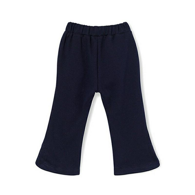 スリットブーツカットパンツ・p007502 キッズ【3~8才】【pt】【パンツ ズボン ロングパンツ 長ズボン ブーツカット スリット 単色 無地 シンプル カジュアル 女の子 男の子 春 秋 韓国 韓国子供服 子供 こども 子供服 こども服】【KIDS】