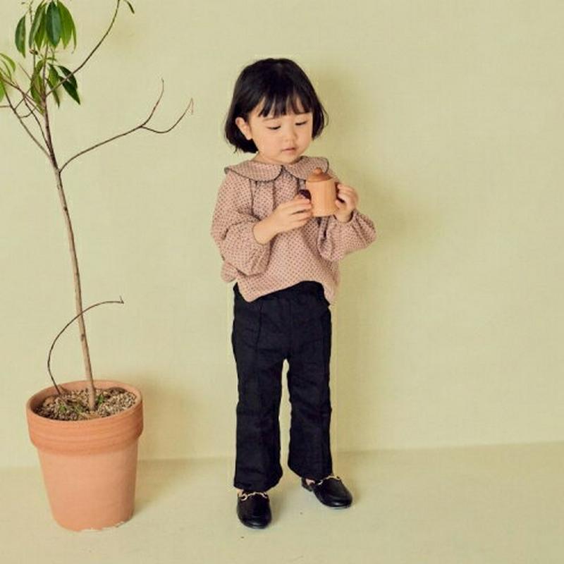 【キッズ10%OFF】ピンタックブーツカットパンツ・u07391 キッズ【3~8才】【pt】【パンツ ズボン ロングパンツ 長ズ