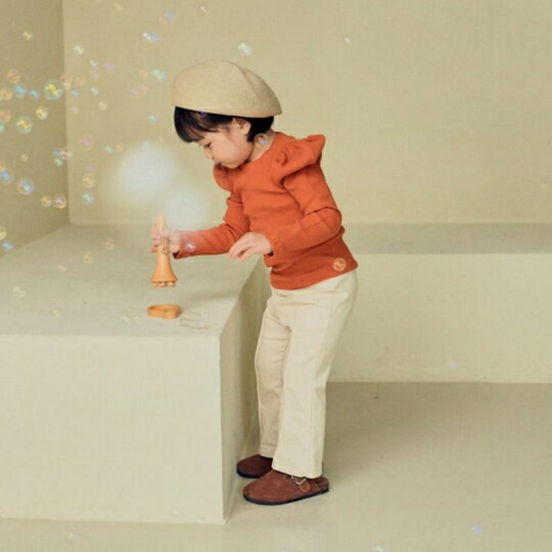 【キッズ10%OFF】ピンタックブーツカットパンツ・u07391 キッズ【3~8才】【pt】【パンツ ズボン ロングパンツ 長ズ