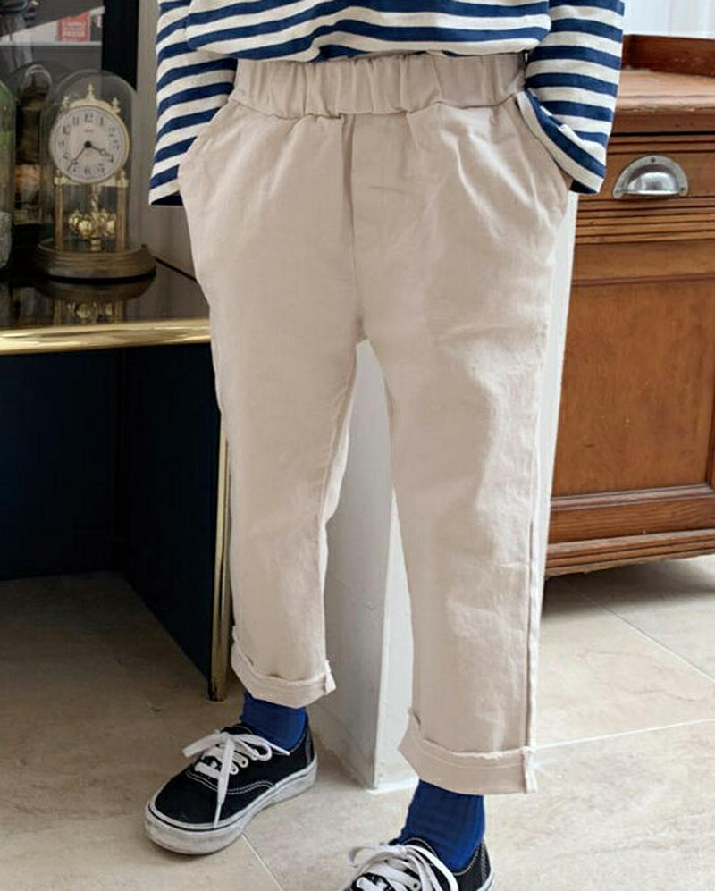 【キッズ10%OFF】カットオフパンツ・u07397 キッズ【3~8才】【pt】【パンツ ズボン ロングパンツ 長ズボン カット