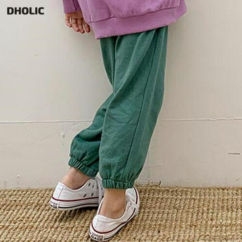 【キッズ10%OFF】コットントレーニングパンツ u07387 キッズ 【3~8才】【pt】【韓国 ファッション ボトムス パン