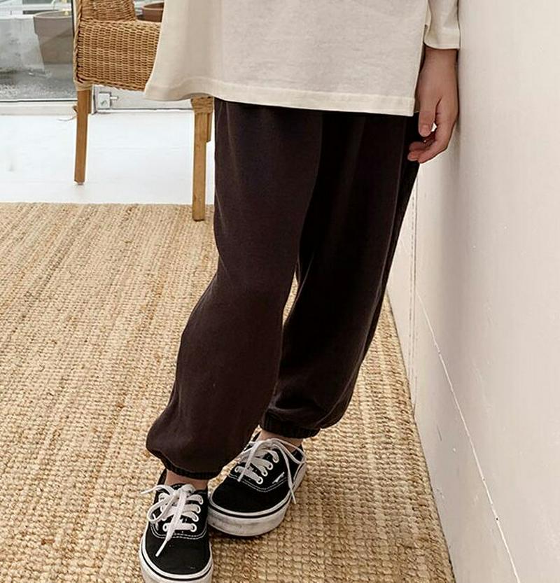 【キッズ10%OFF】コットントレーニングパンツ u07387 キッズ 【3~8才】【pt】【韓国 ファッション ボトムス パン