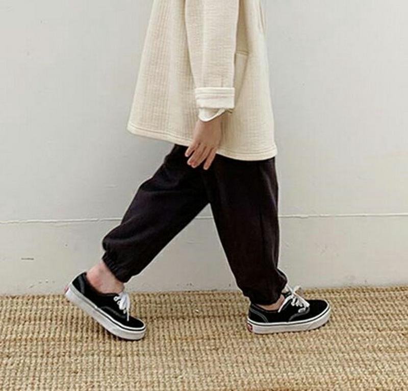 【キッズ10%OFF】コットントレーニングパンツ u07387 キッズ 【3~8才】【pt】【韓国 ファッション ボトムス パン